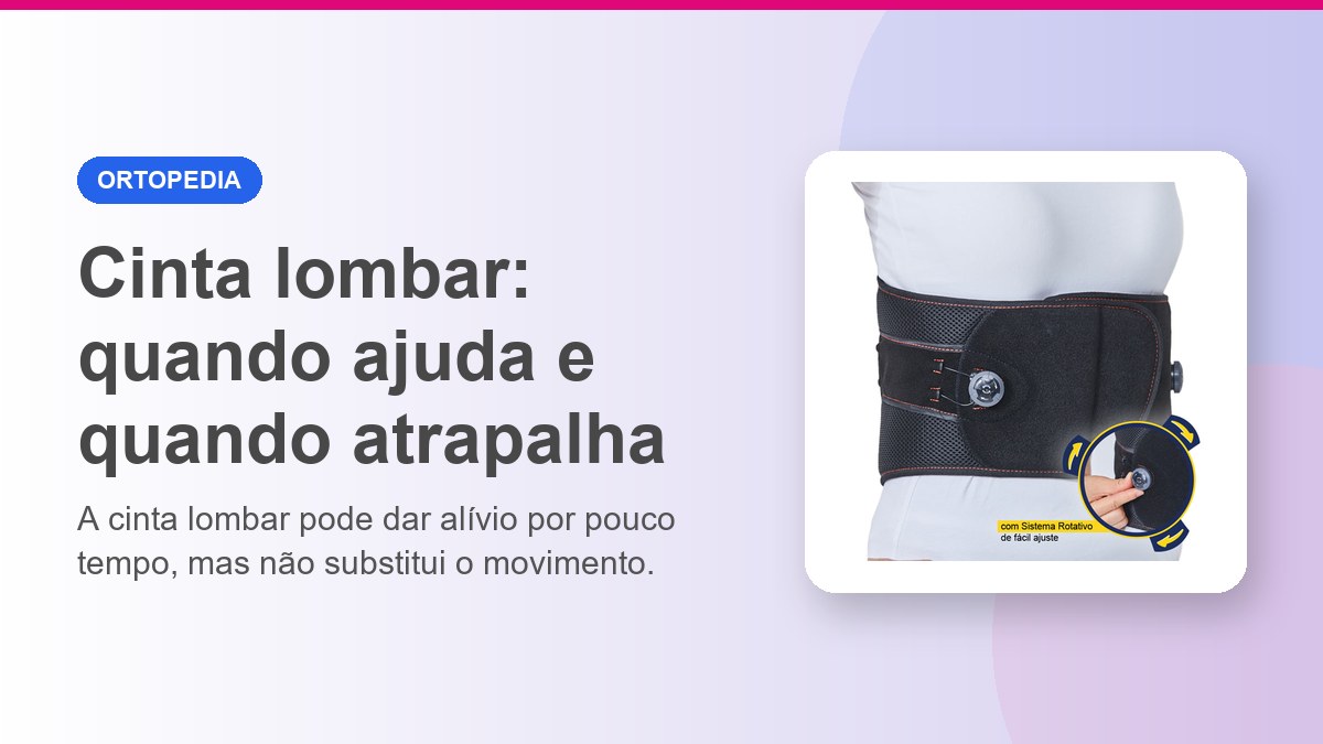 Cinta Lombar Ajustável Alma, da loja MedicalShop