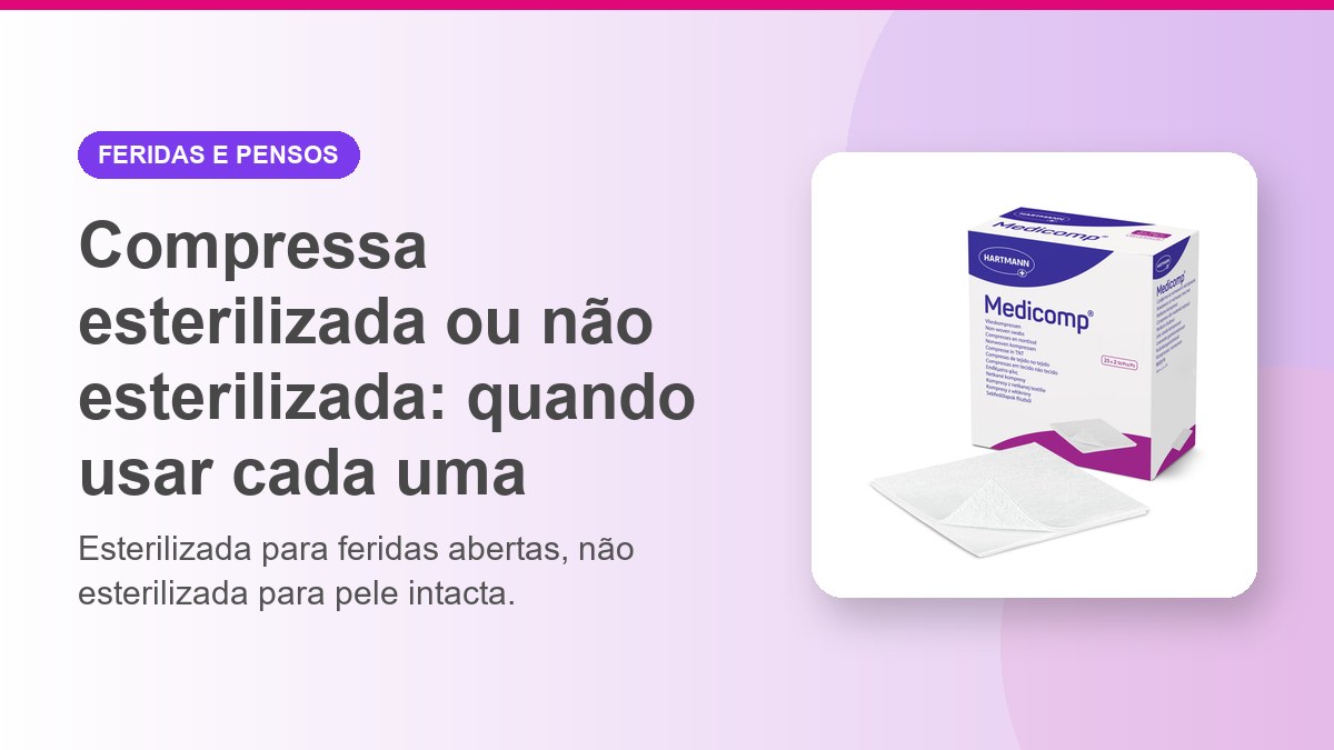 Compressas Esterilizadas Medicomp, da loja MedicalShop